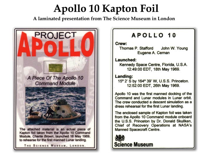 Apollo 10 Kapton Foil