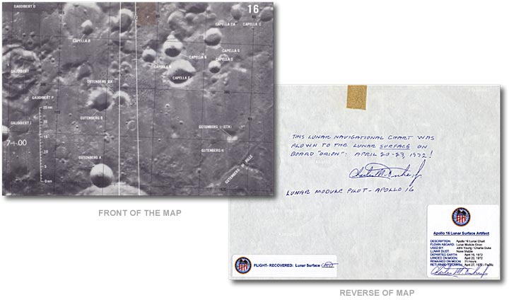 Apollo 16 Lunar Surface Map