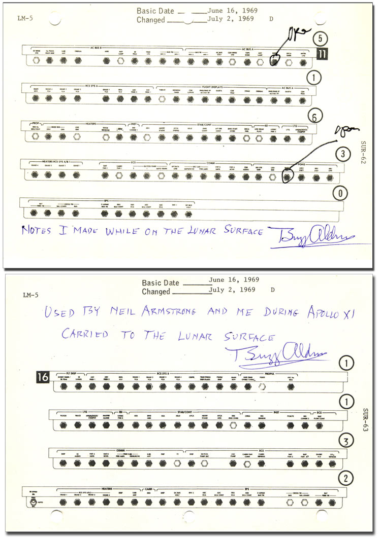 Apollo 11 Lunar Surface Checklist 2